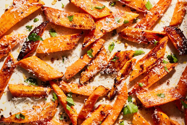 Garlic-Parmesan Roasted Carrots