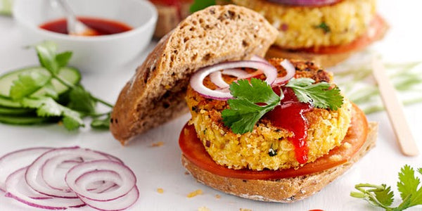 Chickpea and Coriander Burgers