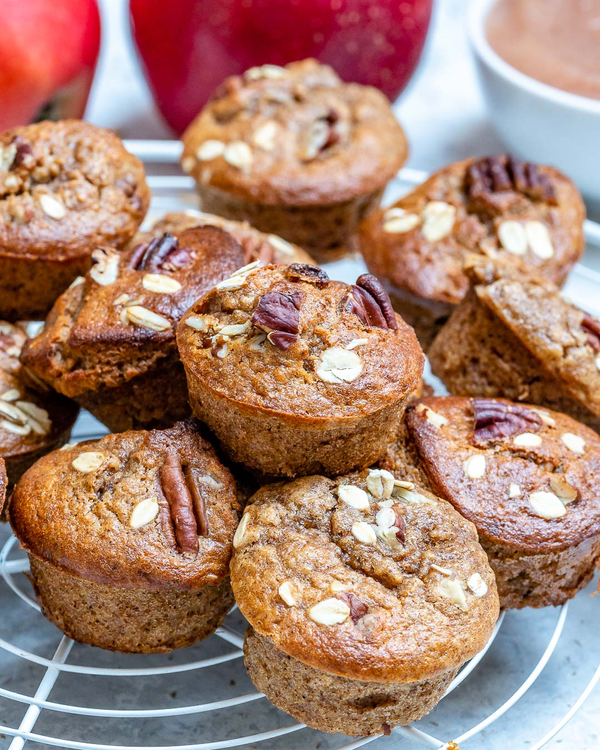 Peanut Butter Applesauce Mini Muffins