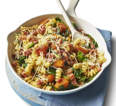 Butternut and Bacon Fusilli