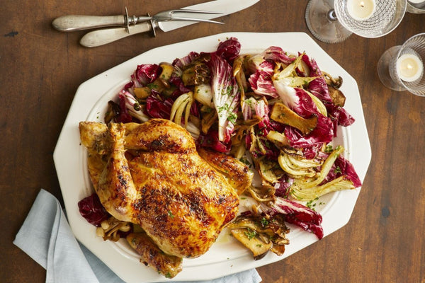 Healthy Autumn Recipe: Roast Orange-Ginger Chicken With Fennel & Radicchio Salad