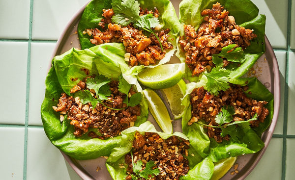 Caramelized Tofu Lettuce Cups