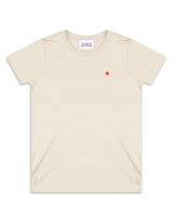 Cream Red Star Organic Cotton Eco-Friendly T-shirt