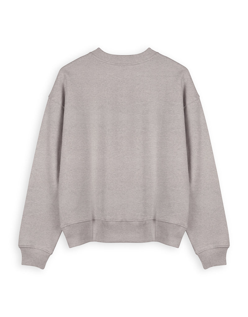 Grey Red Star Organic Cotton Jumper