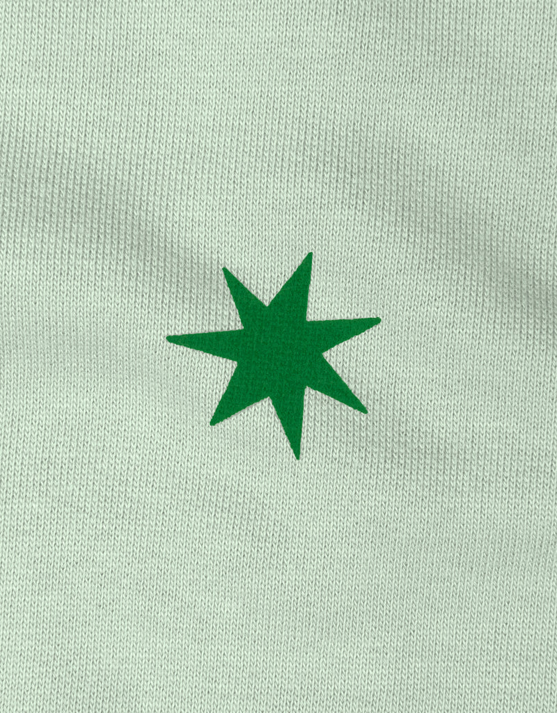 Mint Green Star Organic Cotton Jumper