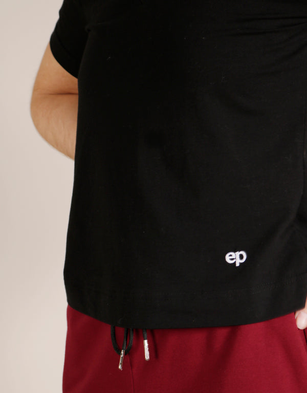 Lou Star Organic Cotton Eco-Friendly T-Shirt - Black