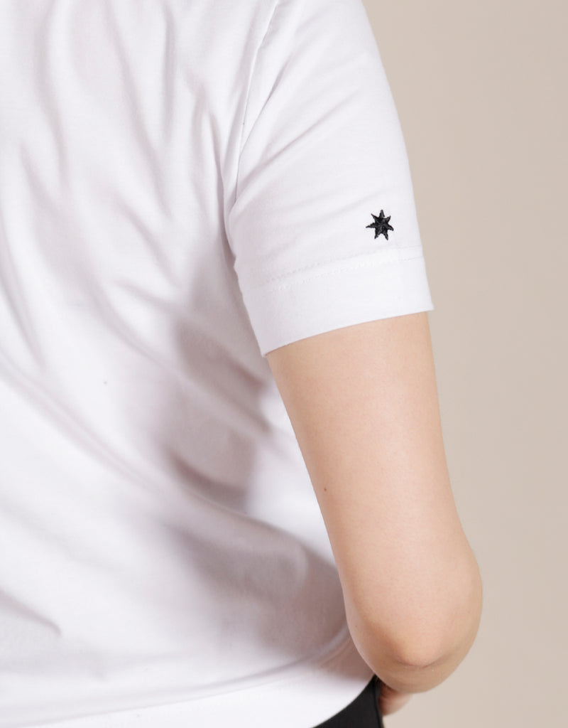 Lou Star Organic Cotton Eco-Friendly T-Shirt - White